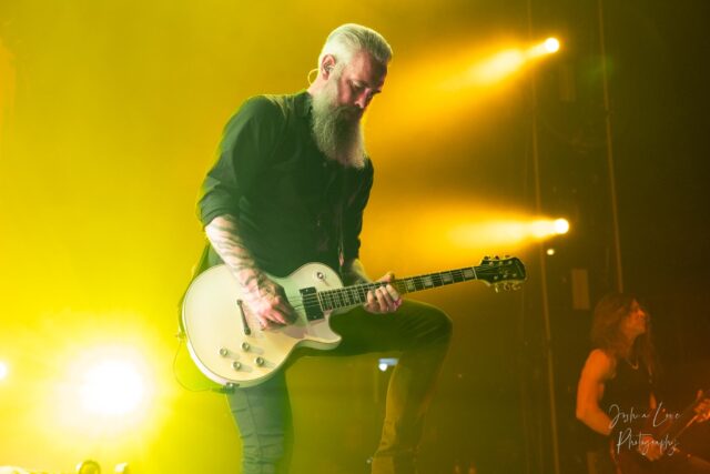 In Flames Guitarist Live Performance Wallpaper