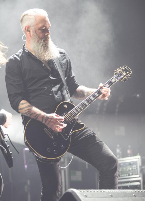 In Flames Guitarist Live On Stage Wallpaper