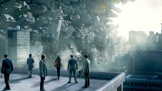 Inception Dreamscape Wallpaper Surreal Cityscape Collapse