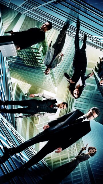 Inception Movie Characters Walking On Buildings Wallpaper