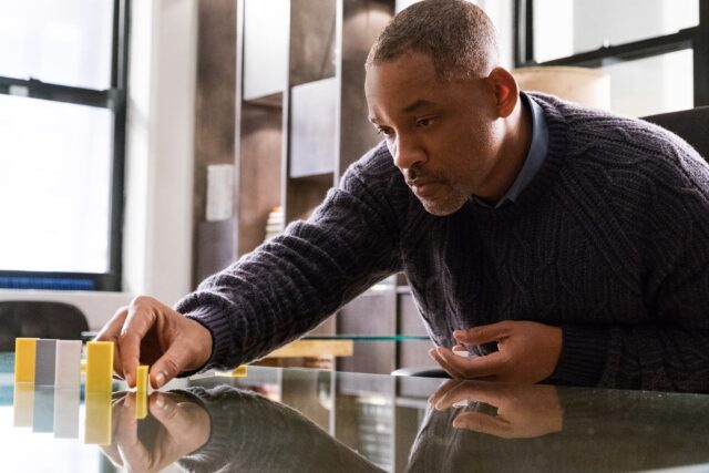 Introspective Moment In Collateral Beauty Scene Wallpaper