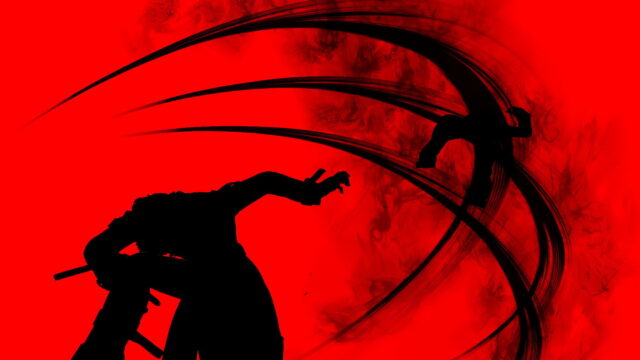 Iori Yagami Dramatic Silhouette Red Wallpaper
