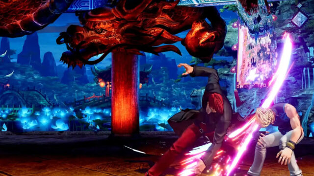 Iori Yagami Unleashes Powerful Move In Dynamic Wallpaper
