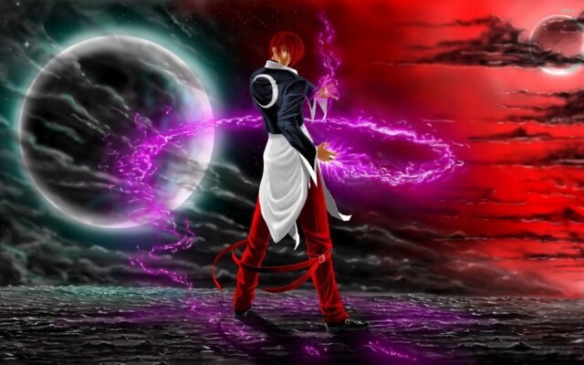 Iori Yagami Wallpaper Mystic Energy In Cosmic Background