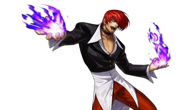 Iori Yagami Wallpaper Purple Flames Power Display