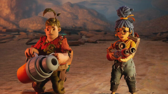 It Takes Two Wallpaper Featuring Cody And May Ready For Battle With Unique Weapons