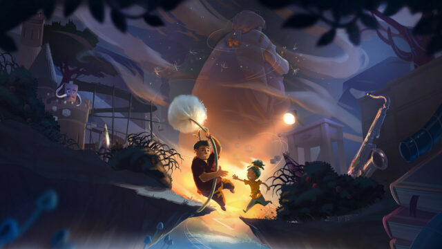 It Takes Two Wallpaper Magical Adventure Scene With Characters And Dandelion Glow
