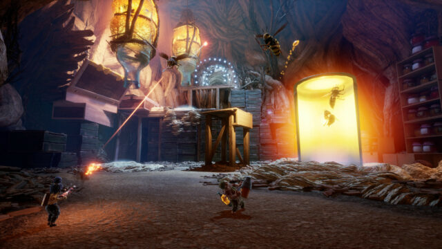 It Takes Two Wallpapers Cozy Honeycomb Cave With Characters And Bees