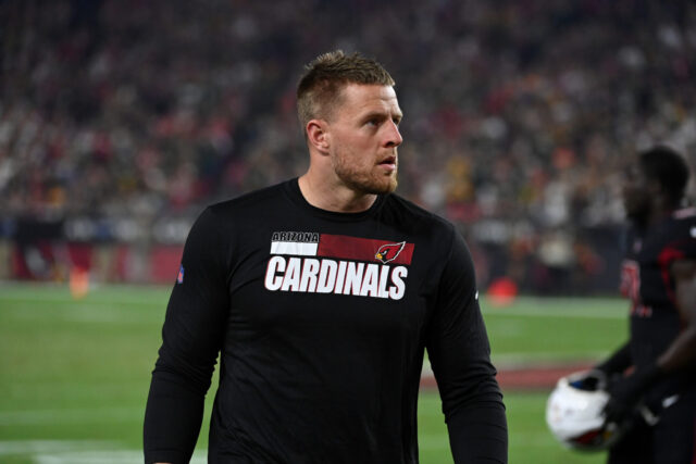 JJ Watt Arizona Cardinals On Field Focus Wallpaper
