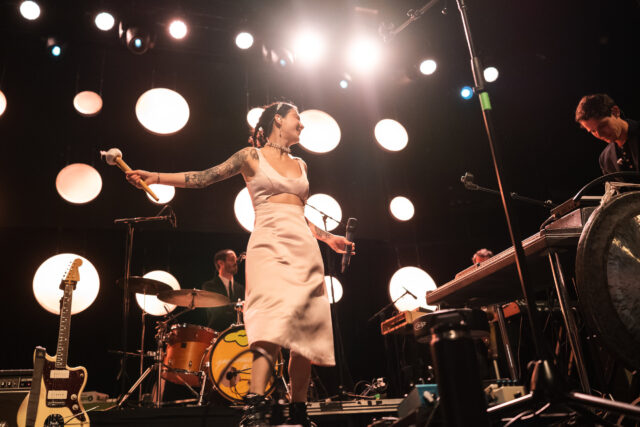 Japanese Breakfast Band Live Performance Wallpaper Stage Lights