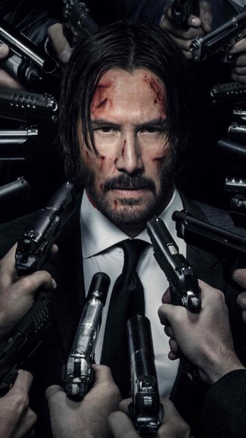 John Wick Chapter 2 Intense Standoff Wallpaper Scene