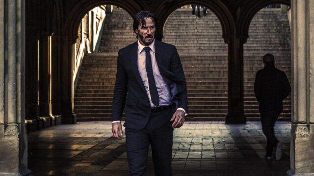 John Wick Chapter 2 Moody Tunnel Scene Wallpaper