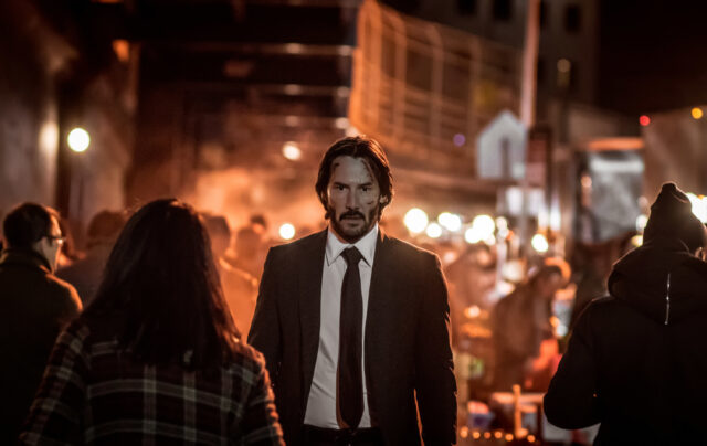 John Wick Chapter 2 Urban Night Scene Wallpaper