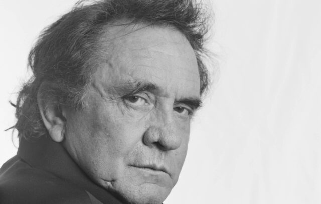 Johnny Cash Black And White Portrait Wallpaper Classic And Timeless