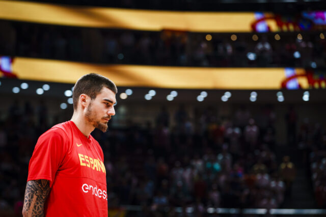 Juancho Hernangomez Focused During Spain Basketball Team Warm Up Official Wallpapers