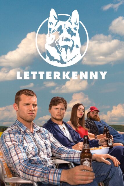 Letterkenny TV Series Characters Relaxing Outdoors With Beer In Hand Wallpaper
