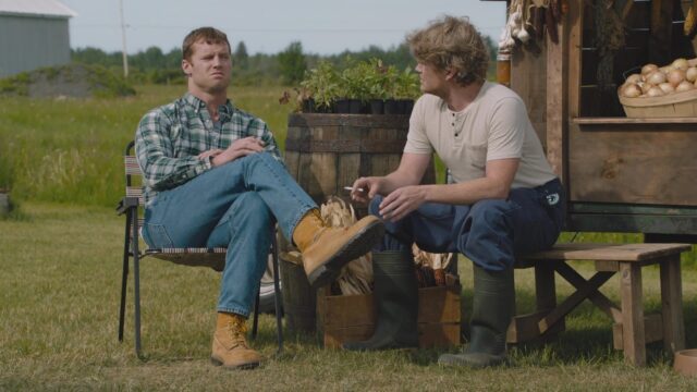 Letterkenny TV Series Wallpapers Characters Talking Outdoors Casual Rural Scene