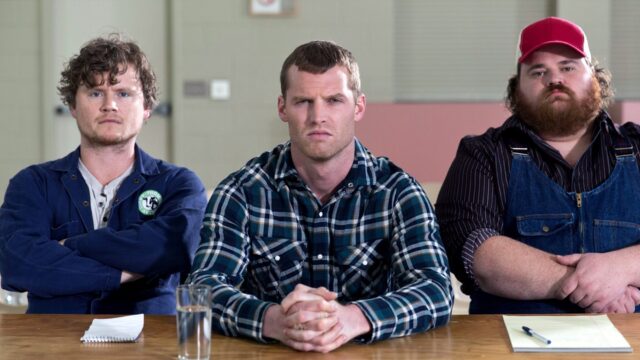 Letterkenny TV Series Wallpapers Featuring Main Characters Sitting At Table