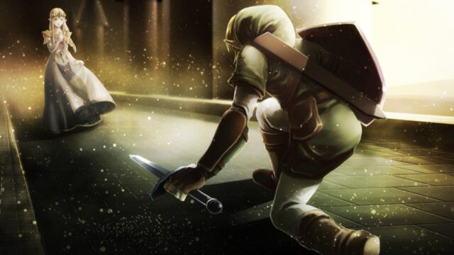 Link And Zelda In Twilight Princess Scene Wallpaper
