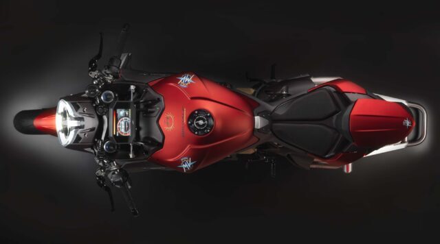 MV Agusta Brutale 1000 Top View Red Motorcycle Wallpaper High Resolution