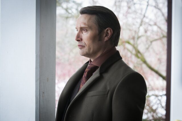 Mads Mikkelsen In Thoughtful Pose Wallpaper