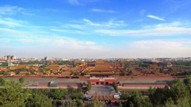 Majestic View Of Forbidden City Beijing Wallpaper