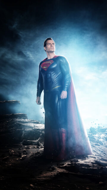 Man Of Steel Wallpaper Heroic Pose In Dramatic Lighting