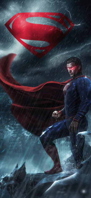 Man Of Steel In The Storm HD Wallpaper