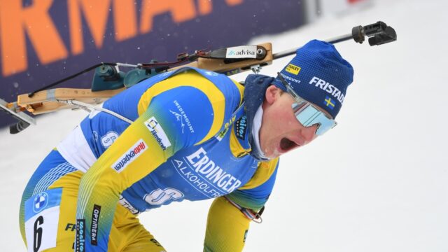 Martin Ponsiluoma Biathlon Victory Passion Wallpaper