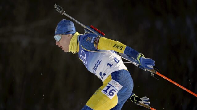 Martin Ponsiluoma In Action Biathlon Wallpaper High Quality