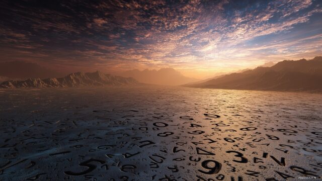 Mathematics Background Ultra HD Desktop, A Captivating Landscape Made Of Numeric Patterns And Mathematical Art, Evoking A Sense Of Wonder And Exploration,