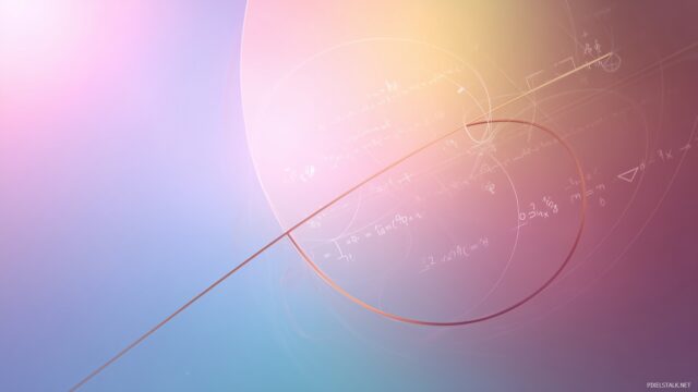 Mathematics Background For Mac, A Minimalist Mathematics Wallpaper Displaying Clean Lines And Classic Math Constants Against A Soft Gradient,
