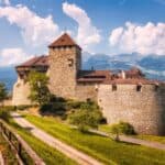 Medieval Vaduz Castle Scenic Wallpaper View
