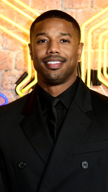 Michael B Jordan Close Up Portrait in Black Suit Stylish Wallpapers