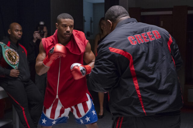 Michael B Jordan Training in Boxing Gear Creed Wallpaper
