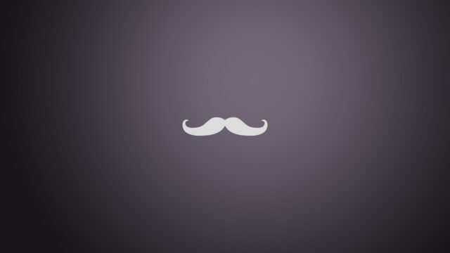 Minimalist Grey Background with Classic Mustache Icon Mustache Wallpapers