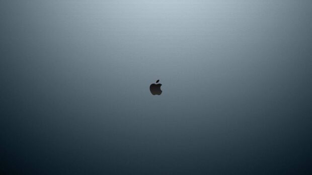 A minimalist Imac logo centered on a smooth gradient background, HD Desktop Wallpaper
