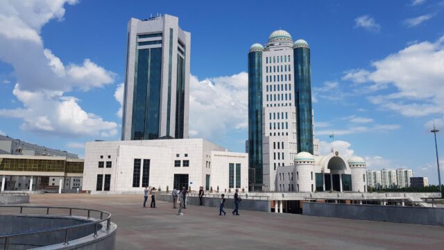 Modern Architecture In Kazakhstan Cityscape Wallpaper