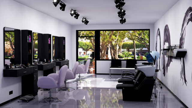 Modern Hair Salon Interior Design Wallpaper Guide