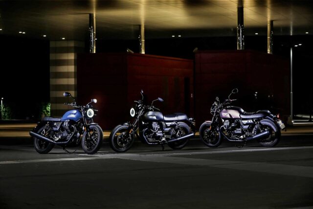 Moto Guzzi V7 Motorcycles Night Urban Wallpaper Collection
