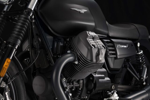 Moto Guzzi V7 Stone Close Up Engine and Frame Detailed Wallpaper