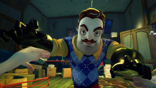 Mysterious Encounter In Hello Neighbor 2 Game Wallpaper
