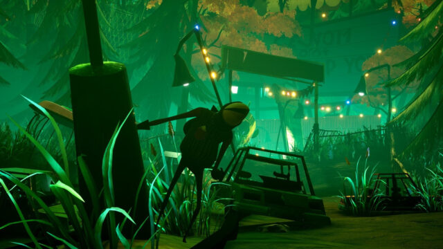 Mysterious Forest Scene From Hello Neighbor 2 Game Wallpaper