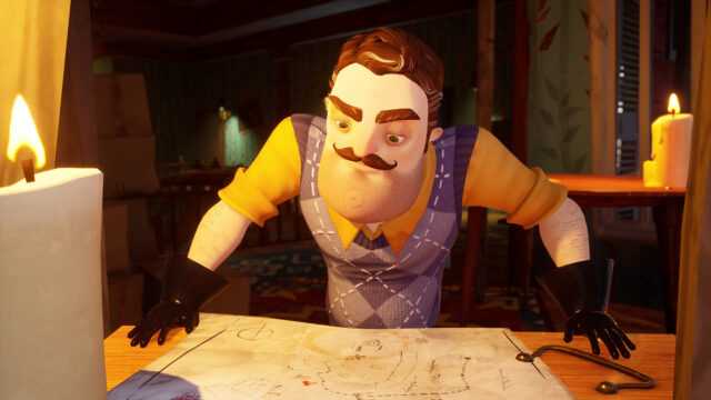Mysterious Planning In Hello Neighbor 2 Game Wallpaper