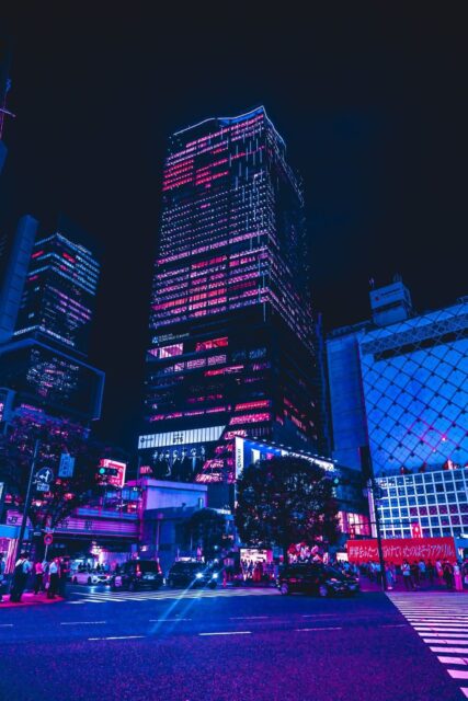 Neon Nightscape of South Korea's Vibrant City Life