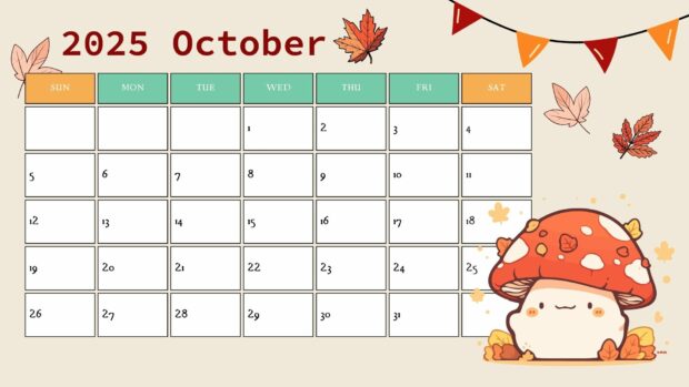 October 2025 Calendar Desktop Background (11)