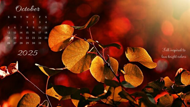 October 2025 Calendar Desktop Background (27)