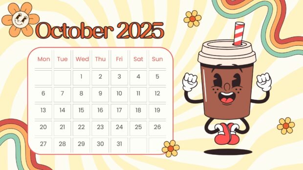 October 2025 Calendar Desktop Background (31)