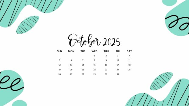 October 2025 Calendar Desktop Background (32)