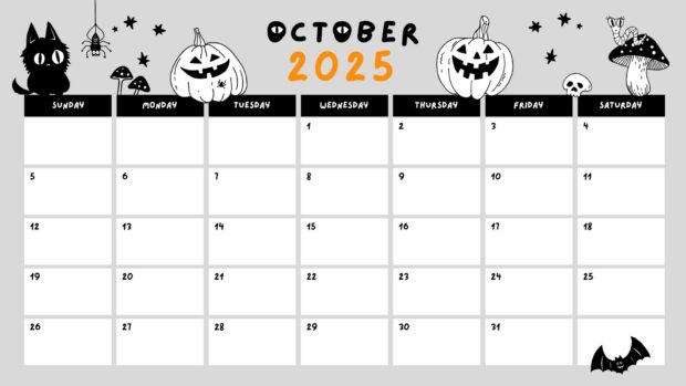 October 2025 Calendar Desktop Background (33)